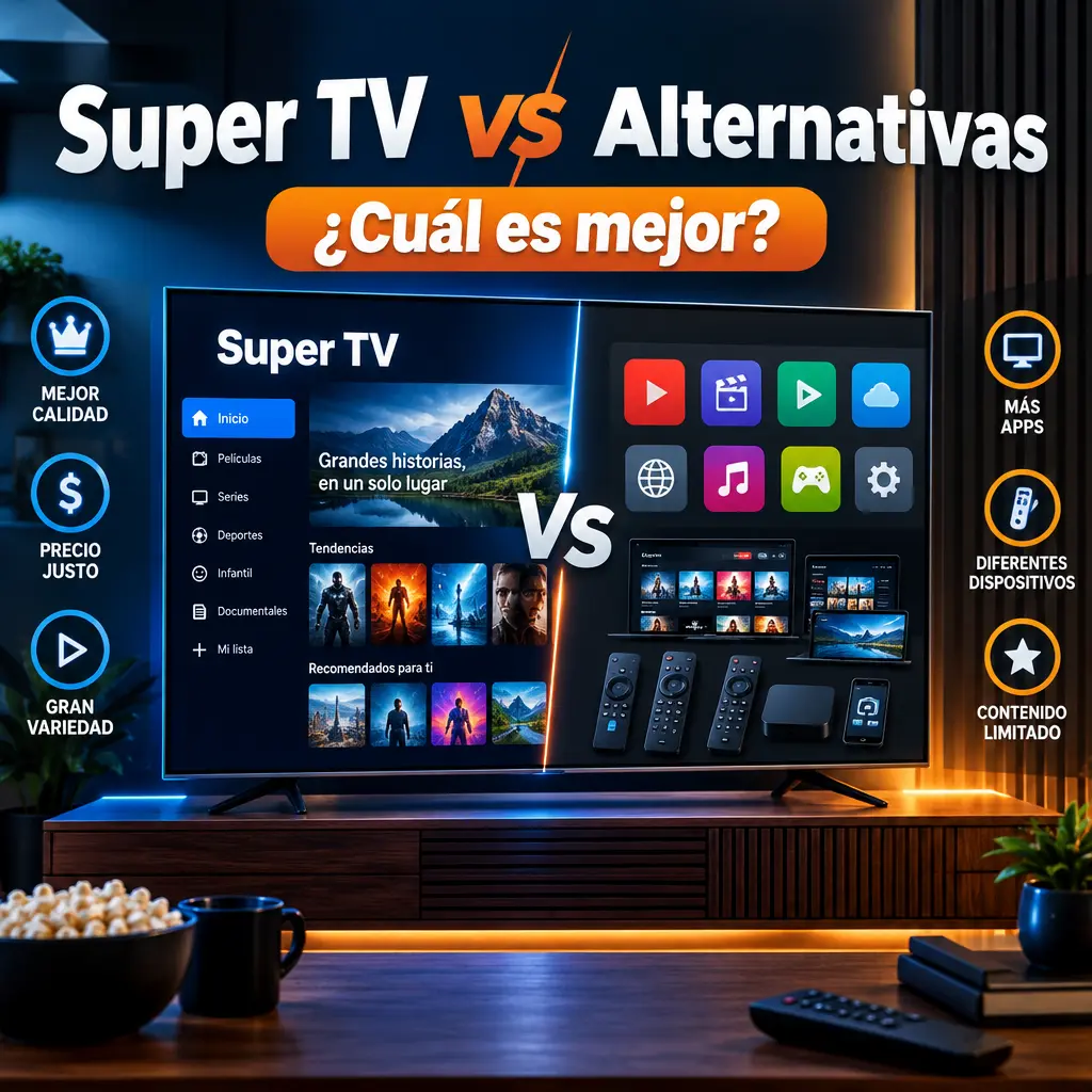 Super TV frente a alternativas: ¿cuál es mejor?